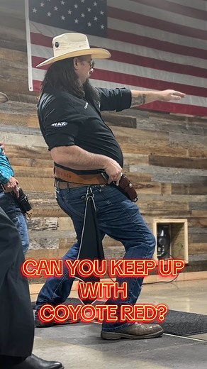 XFDA shooter Coyote Red, steps up to the line!! Can you keep up!! #fastdraw #cowboys #xfda #quickdraw #xfdapro #texas #xtreme | Xtreme Fast Draw America