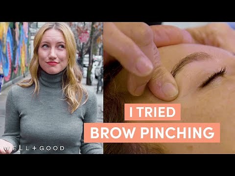 I Tried Brow Pinching, An Ayurveda Inspired Treatment | What the Wellness | Well+Good