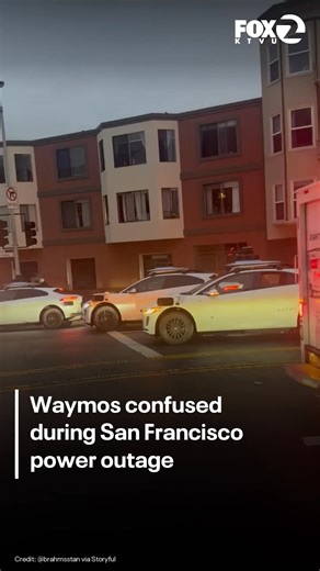 Video circulated online this weekend of stalled Waymos blocking intersections and causing traffic jams during a massive power outage in San Francisco. | KTVU Fox 2