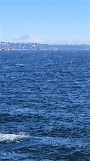 4.6K views · 270 reactions | Fire and Rain, One of the most popular songs I've put to my videos. Mount Rainier, Tahoma as seen while crossing Puget Sound Bainbridge Island to Seattle, Washington | Good Dad Bad Man | Facebook