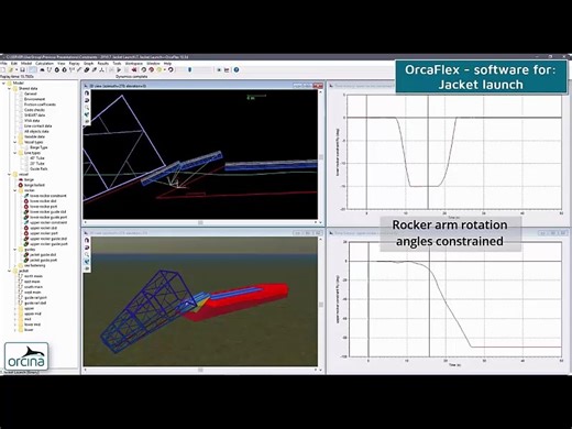 OrcaFlex模拟导管架下水过程
