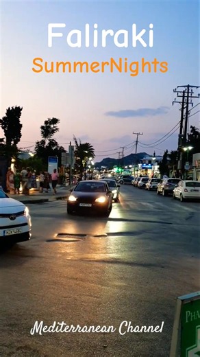 Faliraki Comes Alive 🇬🇷 Summer Evenings Begin ✨ #Rhodes #Greece