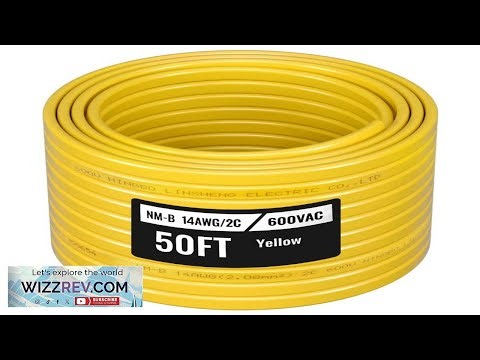 VEVOR NM B Wire 14AWG 2C Non Mettalic Residential Indoor Electrical Wire with Ground PVC