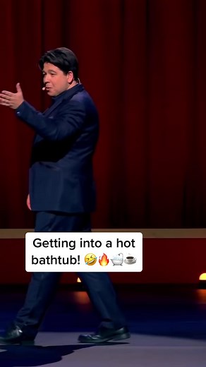 Getting into a hot bathtub! 🤣🔥🛁☕️ #StandUpComedy #michaelmcintyre #standup #standup