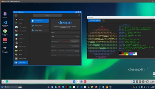 OpenEuler - 如何在windows 11 的 wsl 里通过 openEuler 24.03 的 DEEPIN 桌面_哔哩哔哩_bilibili