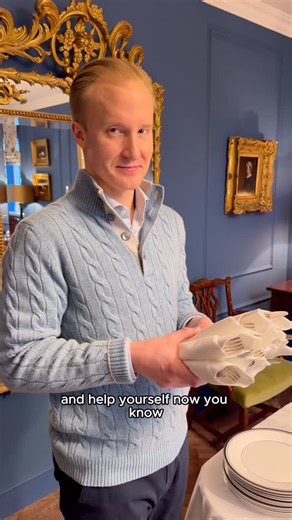 William Hanson on Instagram: "It will all be on the floor! #dining #etiquette #williamhanson"