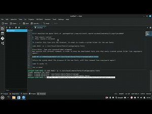 download the Aptos fonts and setting up for mint