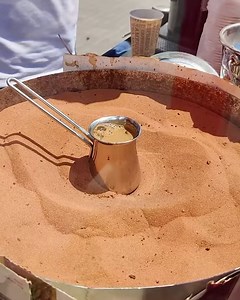 1.3M views · 3.5K reactions | Making the traditional Turkish coffee with hot sand☕癩 | MetDaan Creative | Facebook