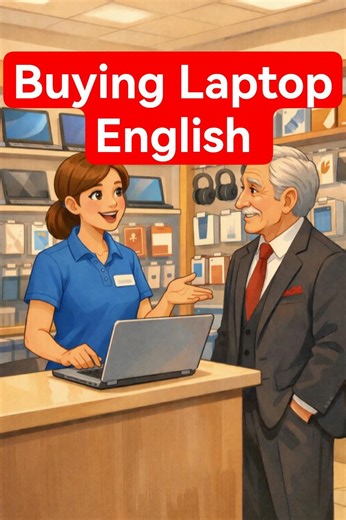 English Conversation for Beginners | Buying a Laptop | English Speaking Practice