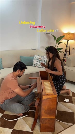 Unboxing pinteresty coffee table ☕️🧿 #arrangedmarriage #home #homedecor #amazon #amazonfinds #love