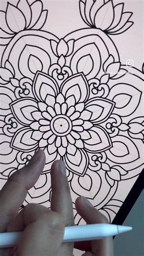 Easy Mandala illustration on Procreate