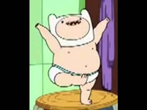 Adventure Time Baby Finn singing in bathroom remix "DJ BOOGER"