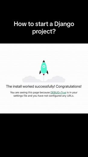 How to create a #django #djangopython project with #python #code #programming