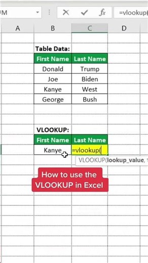 How to Use VLOOKUP in Excel 🤯 | Easy Excel Formula Tutorial for Beginners #exceltips