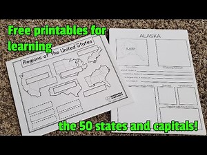 States & Capitals Worksheets (Free Printables)