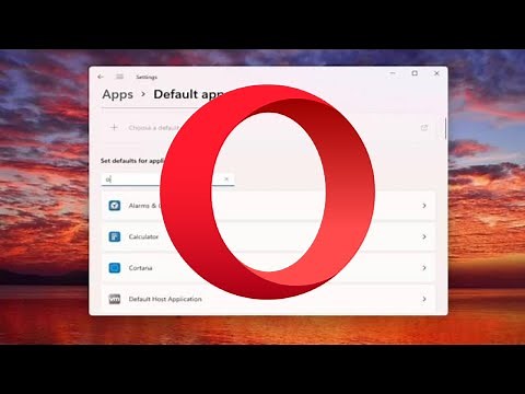 How To Make Opera Default Browser In Windows 11