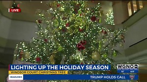 Two Stories. 25,000 Lights. The Windsor Court Christmas Tree