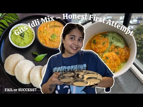 First Time Making Idli at Home 😳 | Gits Idli Mix Honest Review