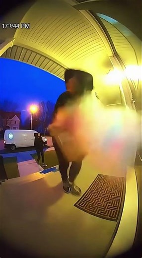 INSTANT KARMA! 😱 Package Thief Gets BLASTED with Color. After The Knock EP 47 #aftertheknock #funny