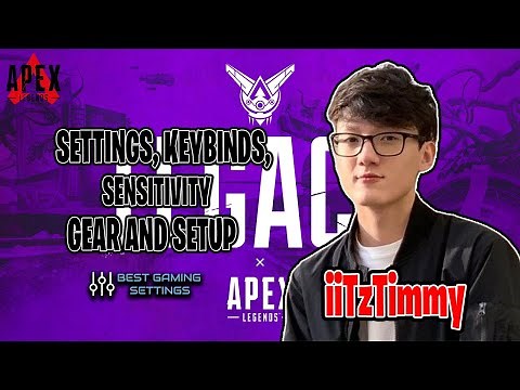 iiTzTimmy Apex Legends Settings, Keybinds, Sensitivity, Gear and Setup 2021