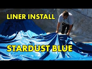 Mirage Pools - Vinyl Liner Install - Latham Liner, Stardust Blue
