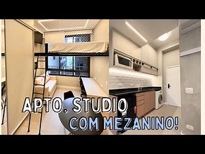 PROJETO APARTAMENTO STUDIO COM MEZANINO - OBRA ENTREGUE!