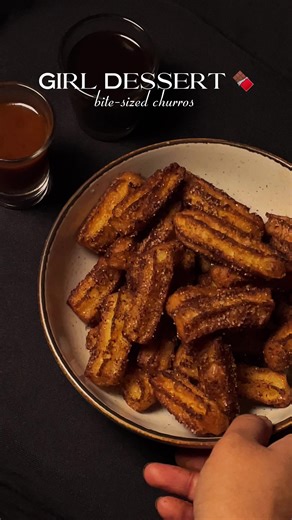 Crispy outside, soft inside #foryoupage #fypage #recipe #churros