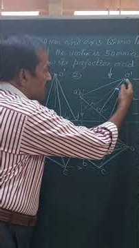 Engineering Drawing/ Projection of Pentagonal Pyramid
