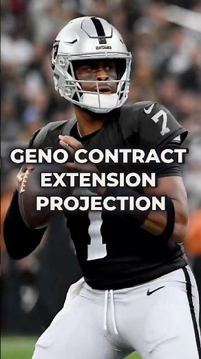 Geno Smith contract extension projection #shorts #raiders #genosmith #nfl