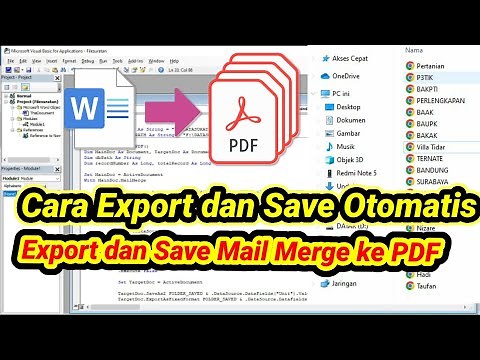 How to Quickly Export and Save Mail Merge Files to PDF Automatically
