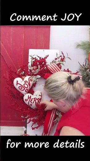 Merry & Joy Wreath Kit | Holiday Door Wreath DIY Tutorial