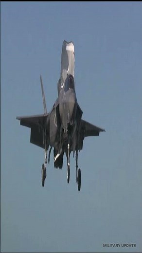 F-35 Carrier Landing in Slow Motion #military #aviation #shorts