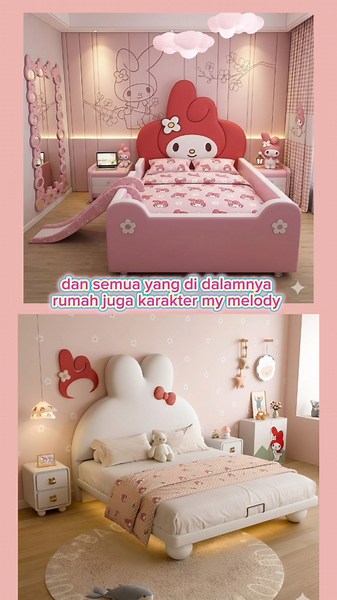 My Melody luxury house inspiration 🩷🤍#akuainu #sanrio #mymelody #kawaii