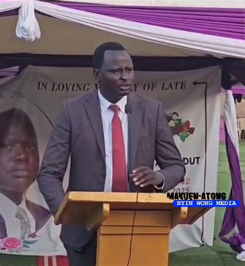 BCYA-JUBA CHAIRMAN ELIJAH MANYOK JOK condolences speech today at the Burial of Hon. Bona Malwal Madut | Nyin-Wong Media