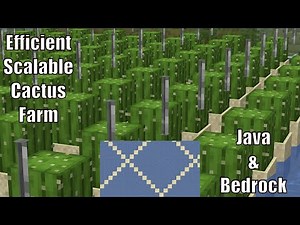 Scalable Cactus Farm with simple water placement | Minecraft 1.16