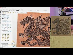 How to Create CNC Designs with AI | V-Mill Engraving from Vectric Aspire 12 |🎥🚀