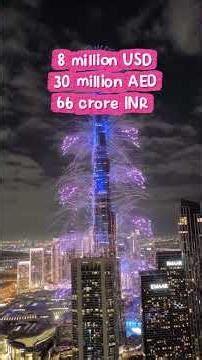 Most expensive fireworks show in the world!