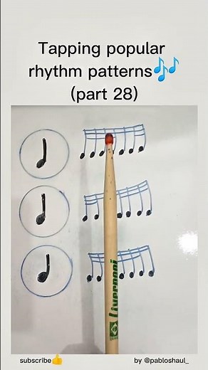 Playing the most popular rhythm patterns in music🎶#part28