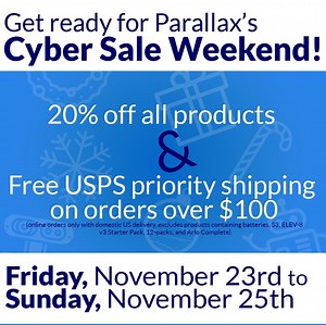 Parallax’s holiday Cyber Sale Weekend Deals @parallaxinc #blackfriday #cybermonday
