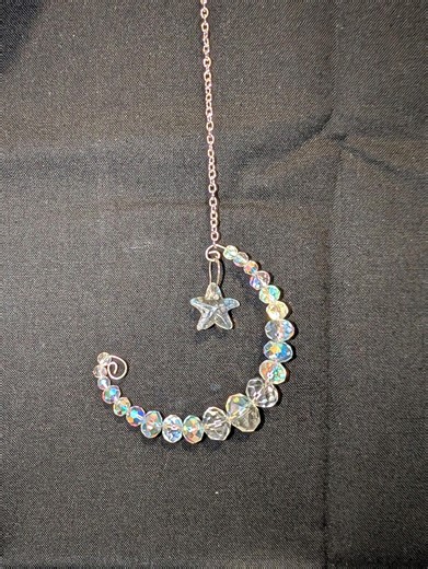 Crescent Moon Crystal Suncatcher - Handmade Rainbow Maker - Etsy