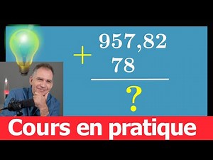 Setting up a decimal addition problem with carrying ♦ 957.82 + 78 ♦ Sixth Grade ♦ Decimal Numbers