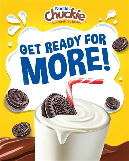 Surprise! There's more in store for you, buddies 🎉 Can you guess what our new flavor is? 💛🥤🍫 | Nestlé Chuckie