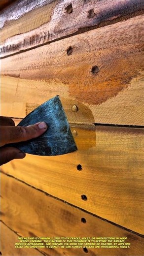Simple Wood Repair Trick Using Putty Knife | Fast Fix & Clean Finish.