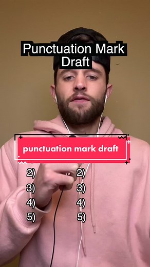 Punctuation Mark Draft Selections Revealed