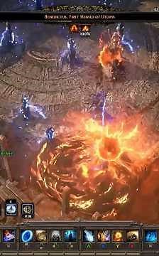Stormweaver vs Benedictus, First Herald of Utopia - Path of Exile 2 The Third Edict on Steam Deck