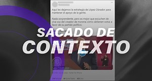 Esta publicación saca de contexto dichos de AMLO sobre Morena y sus votantes, cortan su declaración original