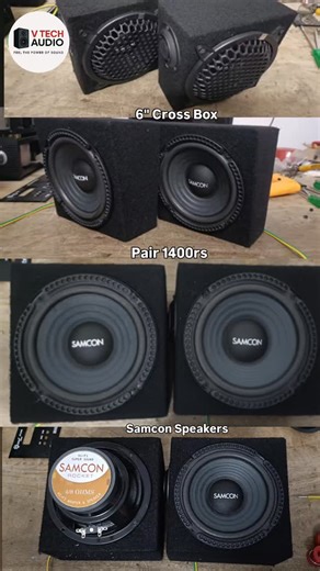 Vtech Audios on Instagram: "Samcon Low Budget Cross box / Pair 1400/ ஜோடி 1400rs Shop Address : 📌 VTECH AUDIOS Near Ganapathi medicals Udumalai Roundana Dharapuram (Post) Tiruppur (District) - 638656 Phn.no 6379347779 (WhatsApp) #trending #vtechaudios #vtechaudios #reels #reelsinstagram ##explore #reelsviral #reelitfeelit #love #reelitfeelit #fypage #fypシ"