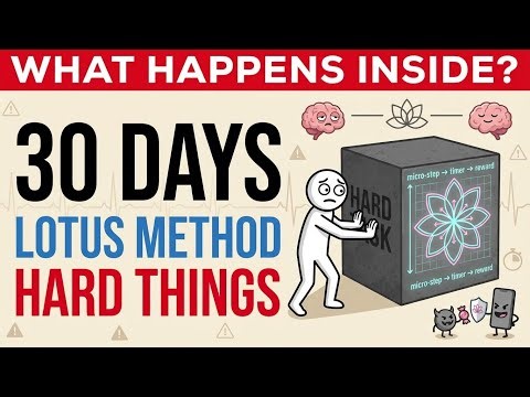 How To Force Your Brain To Do Hard Things (Lotus Method) — Science Explained #scienceexplained
