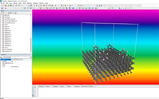 Materials Studio基础学习与应用（二）Forcite模块简介与应用