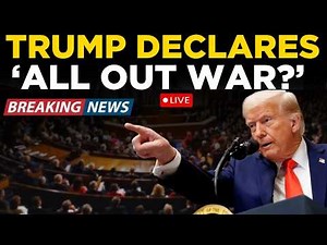 Trump Live | Donald Trump Makes Chilling 'All Out War..' Announcement | Trump Speech | White House